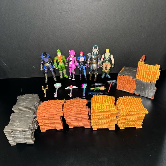 Jazwares Other - Jazwares Fortnite Figurines/Weapons/Accessories Lot 6 Figurines 14 Accessories